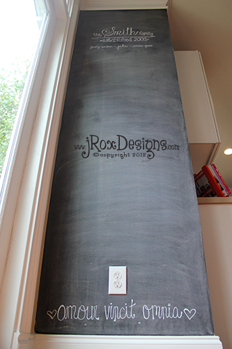 Chalkboard Accent Wall by jRoxDesigns